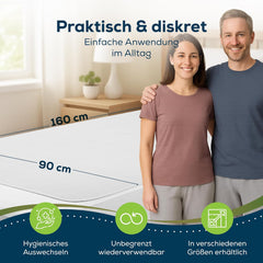 Sensalou Inkontinenzmatratze 90 x 160 cm, wasserdichte Inkontinenzmatratze, waschbar, atmungsaktiv