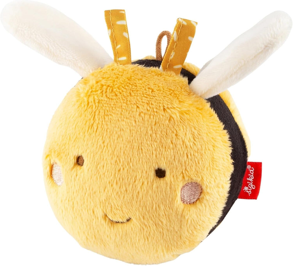 SIGIKID 49580 Softball mic Baby Activity PlayQ fete și băieți jucărie pentru copii recomandată de la 3 luni multicolor Jucarii Bebe Naty Shop Galben/albină