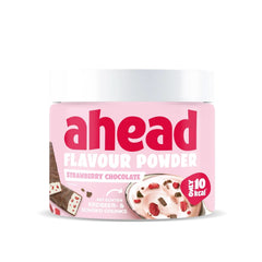 Ahead Flavour Powder, Erdbeerschokolade 250 Gramm, 83 Portionen Arome Naty Shop Erdbeerschokolade