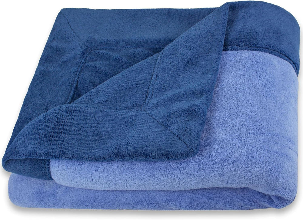 Celinatex flauschige Decke 150 x 200 cm hellblaue Sofadecke warme weiche Mikrofaserdecke Fleece Oeko-Tex Montreal Betten und Decken Besuche den CelinaTex-Store Dunkelblau / Blau 130 x 170 cm