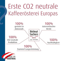 Helmut Sachers Kaffee – Wiener Mischung, Stärke 3/5, 100 % Arabica, ganze Kaffeebohnen, 6 x 500 g Naty Shop