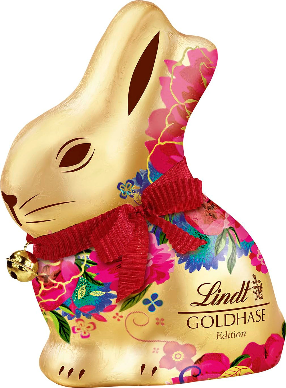 Lindt Gold Bunny Flower Edition – Oster-Premium-Milchschokolade, 4er-Pack (4 x 200 g)