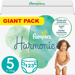 PAMPERS Harmony Windeln Größe 5, 123 Stück (11-16 kg)
