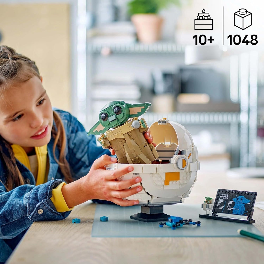LEGO Star Wars 75403 Grogu in seiner mandalorianischen Repulsor-Wiege – Minifigur zum Sammeln – Modell zum Bauen, Spielen und Ausstellen – Heimdekoration – Geschenk für Jungen und Mädchen ab 10 Jahren. Bausätze. Besuchen Sie den LEGO-Store