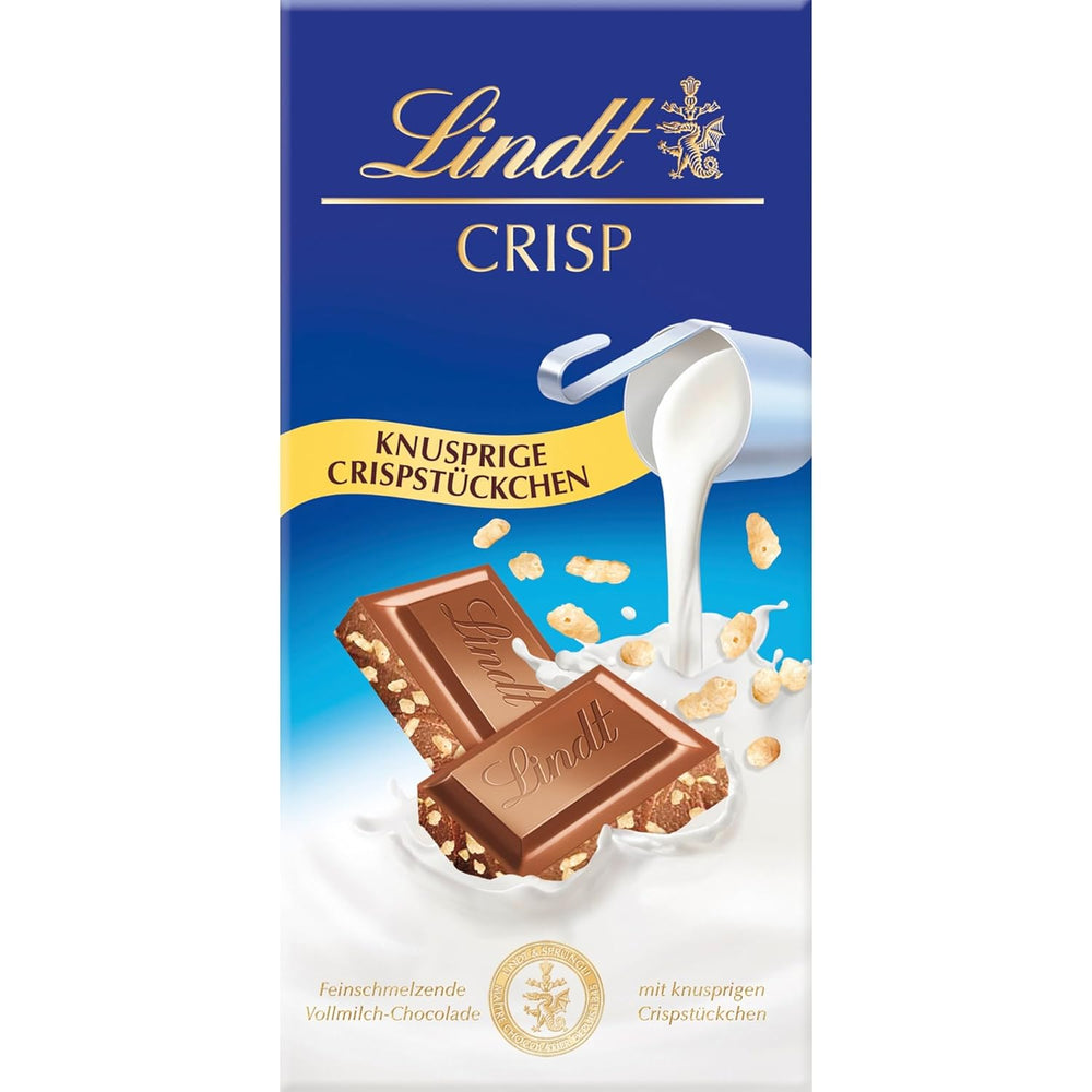 Lindt-Schokolade | Milchschokolade-Haselnuss-Riegel | 100g | Zarte, geschmolzene Milchschokolade mit knusprigen Haselnussstückchen | Schokoladenriegel