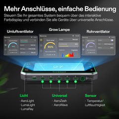 VIVOSUN Smart Grow Tent Komplettset 60 x 60 x 120 cm, integriertes automatisches WLAN-Wachstumssystem mit 100 W Vollspektrum-LED-Licht und effizientem Belüftungssystem mit GrowHub E42A+-Controller