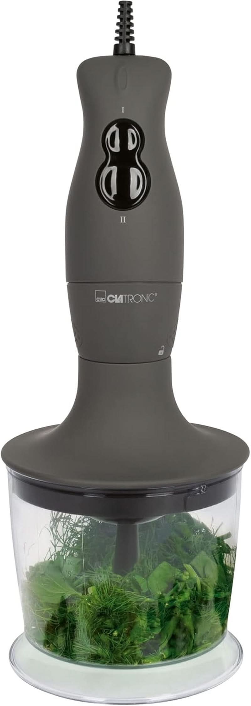 Clatronic® Standmixer-Set | Mixer, Pürierstab, Zerkleinerer Aus Edelstahl | 400 Watt | 2 Geschwindigkeitsstufen | Allesschneider | Mixbehälter | Schneebesen | Multizerkleiner | SMS 3777 Küche Naty Shop