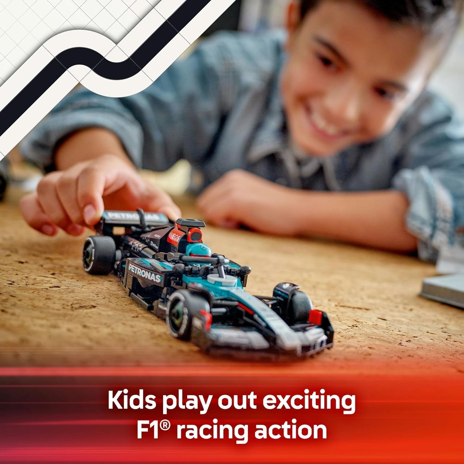 LEGO Speed Champions Mercedes-Amg F1 W15 Rennwagen – Formel-1-Minifigurenspielzeug – Automodell zum Sammeln und Zusammenbauen – Geschenk für Jungen und Mädchen ab 10 Jahren oder erwachsene Fans 77244 Bausätze Besuchen Sie den LEGO-Store