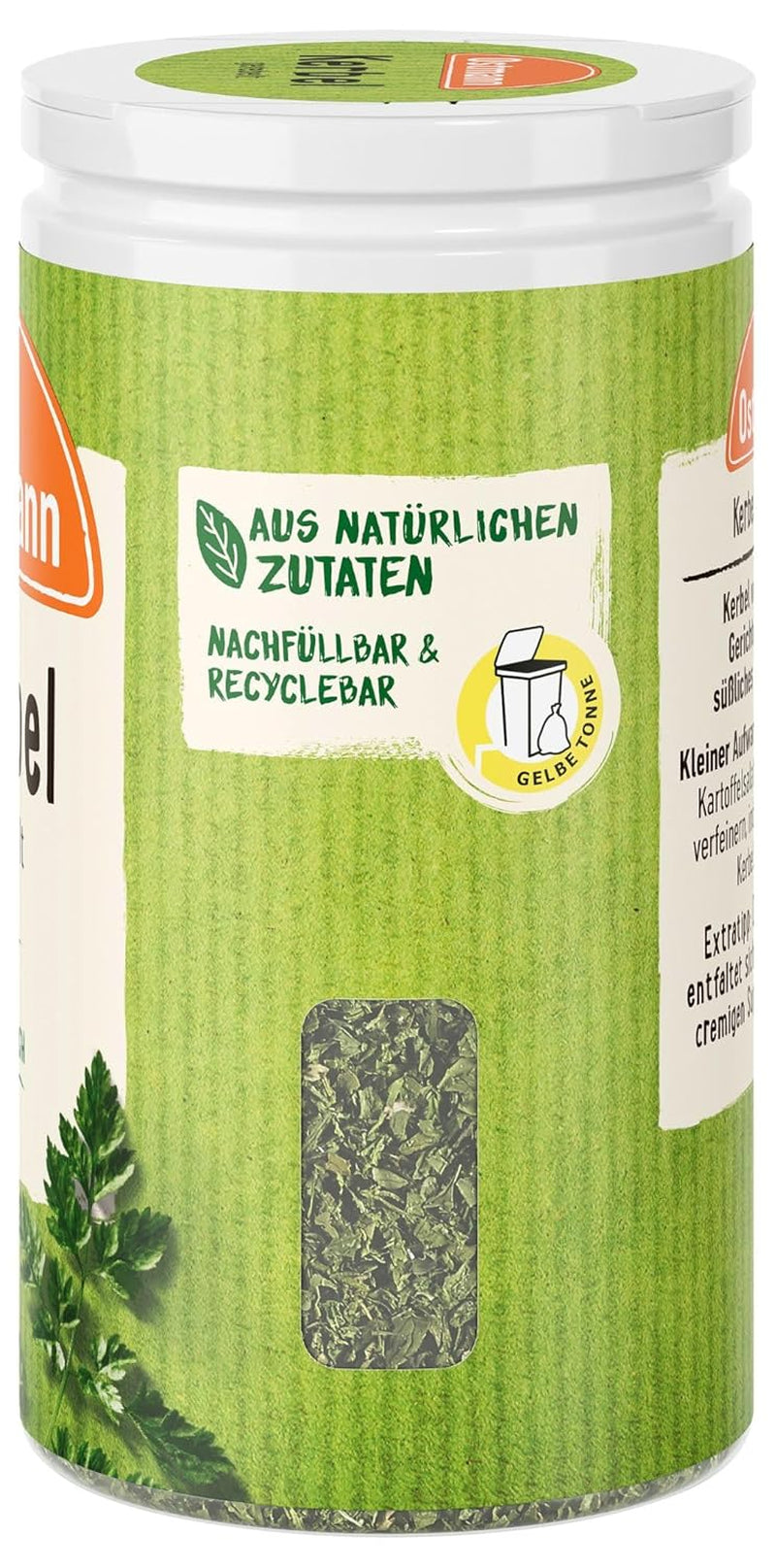 Ostmann Gewürze - Kerbel gerebelt | Kräuternote für Lammgerichte und deftige Eintöpfe | 8 g in der Streudose