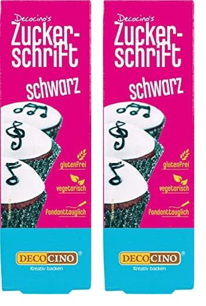 Decocino Inscripționare Zahăr în Roșu – Inscripționare Colorant Alimentar – Tub Practic pentru Etichetarea Fondantului și Glazurii – Decorațiuni de Coacere pentru Torturi, Torturi și Cupcakes! (Pachet de 2)