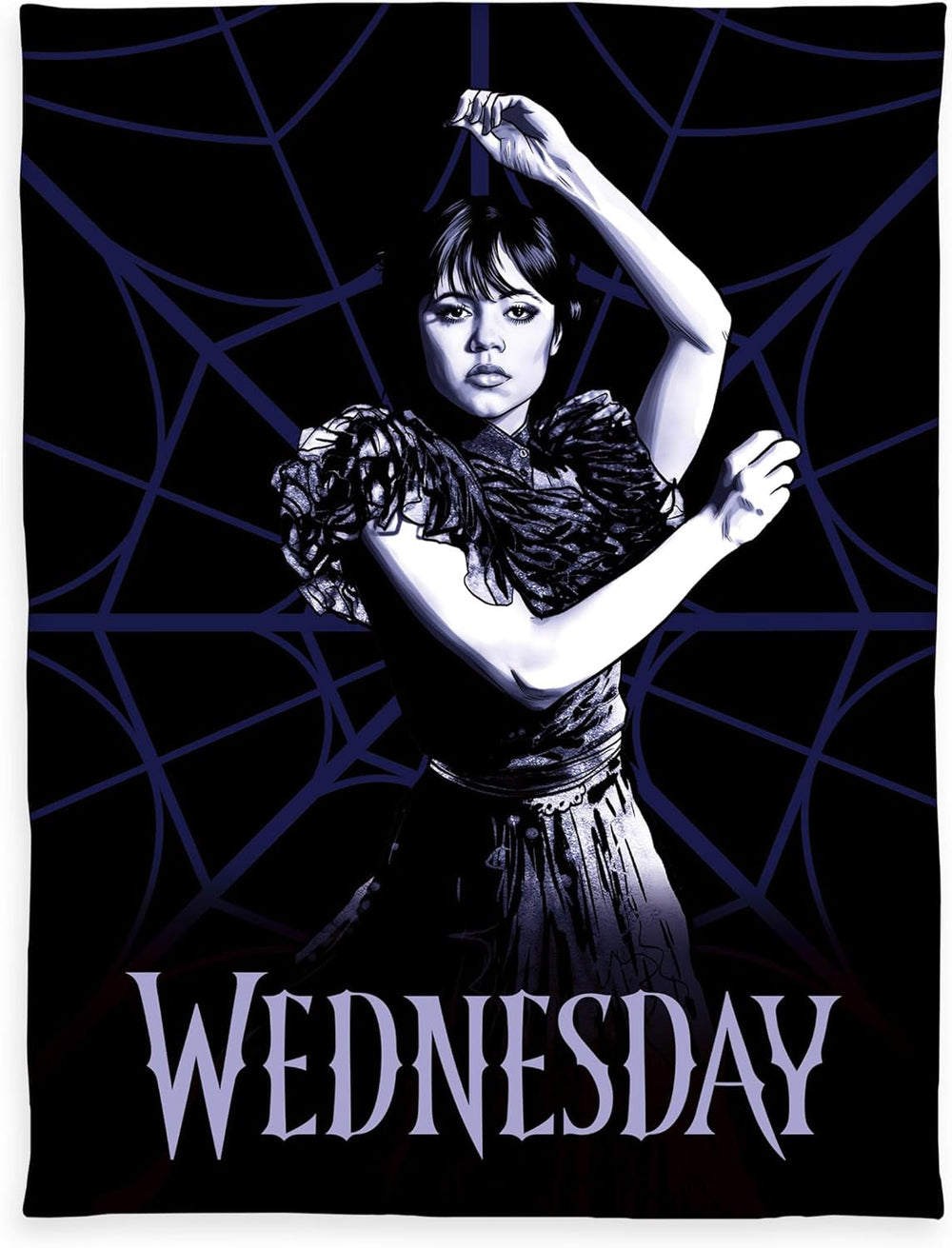 Herding Wednesday Fleecedecke, ca. 130X170 cm, 100 % Polyester, schwarz Betten und Decken Beuche den Herding-Store Standardtitel