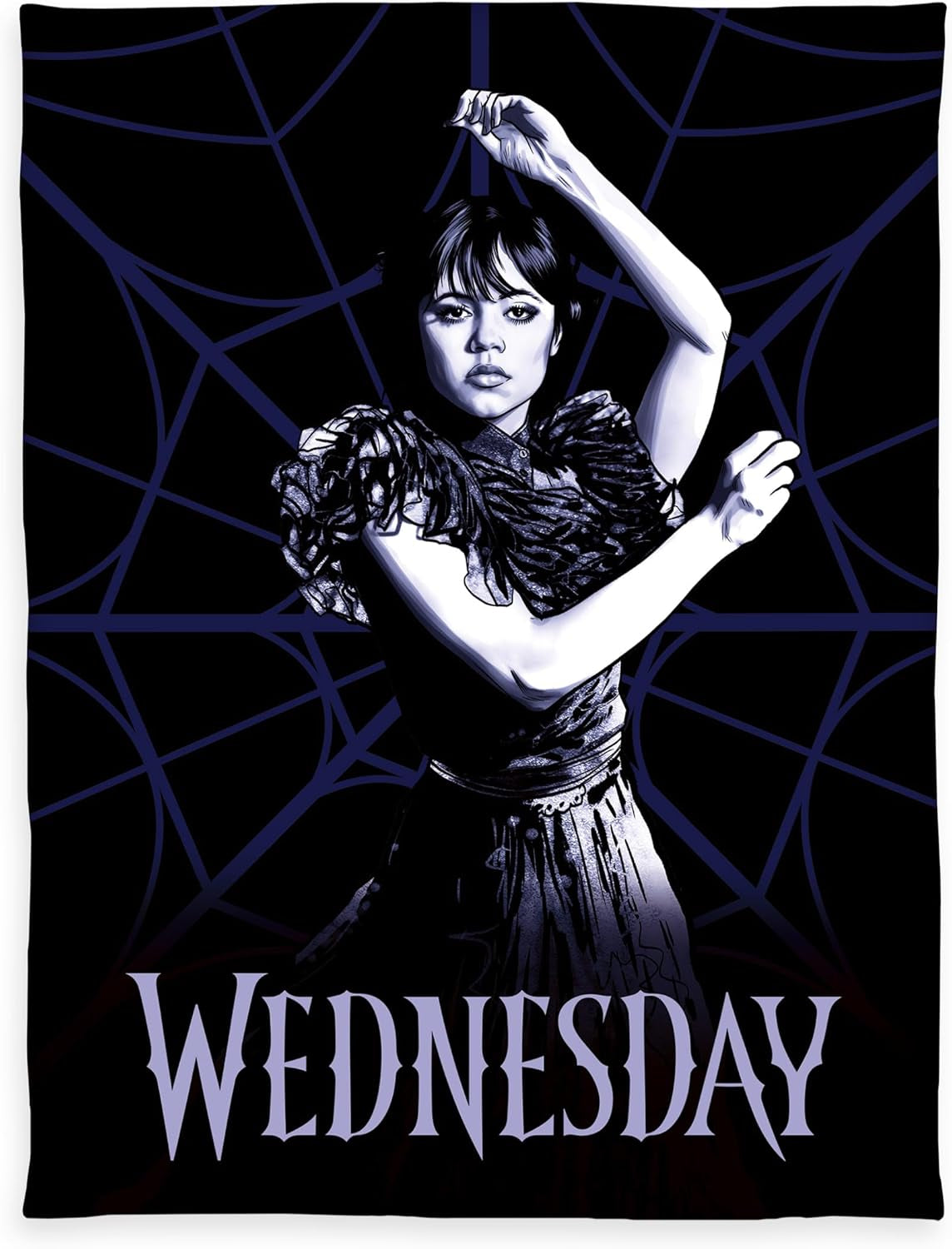 Herding Wednesday Fleecedecke, ca. 130X170 cm, 100 % Polyester, schwarz Betten und Decken Beuche den Herding-Store Standardtitel