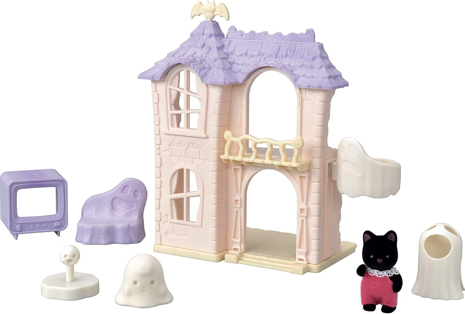 Sylvanian Families 5542 Spooky Haunted House – Puppenhaus-Spielset Puppenhäuser Naty Shop Single
