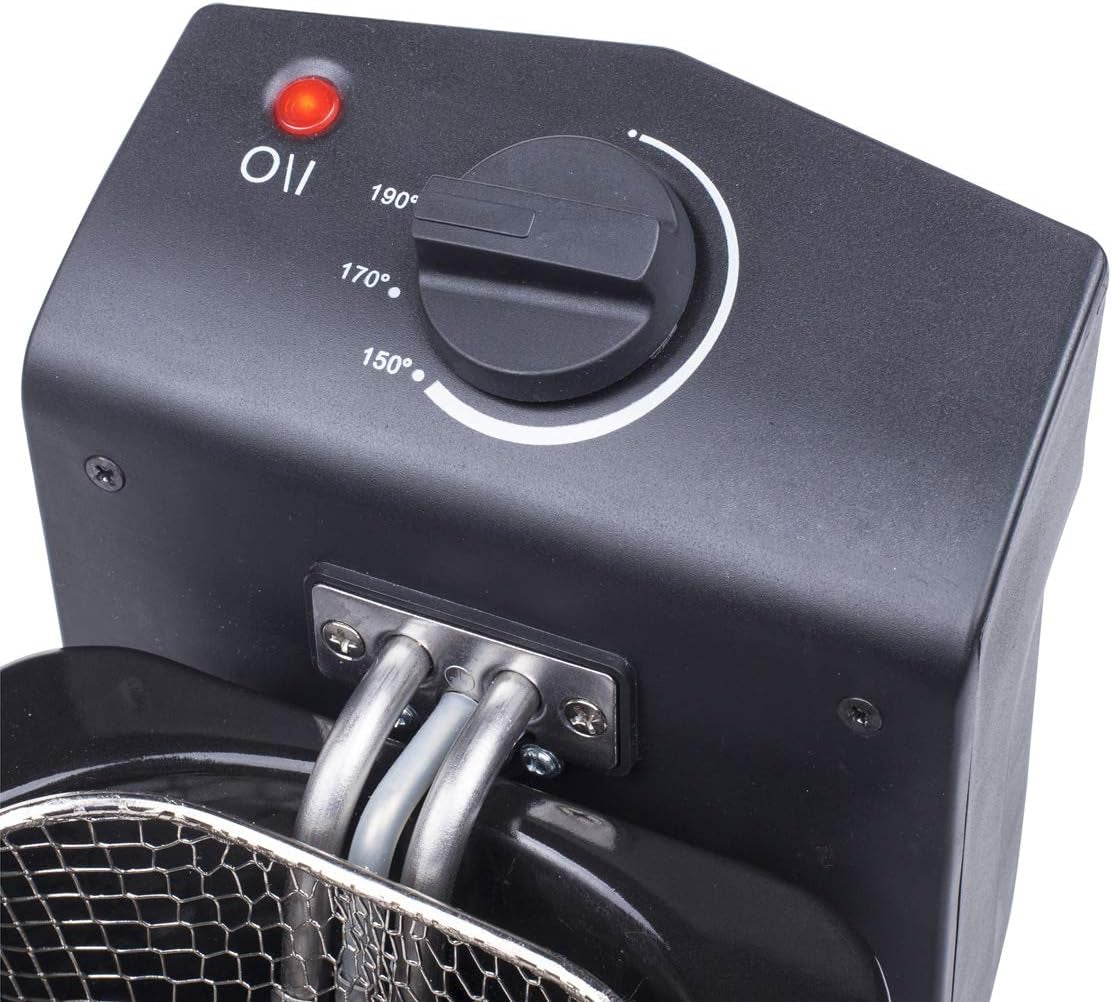 Tristar-Edelstahlfritteuse – mit 2 Liter Fassungsvermögen, Kaltzonenfunktion und einstellbarem Thermostat bis 190 °C, FR-6919, Silber Appliances Naty Shop