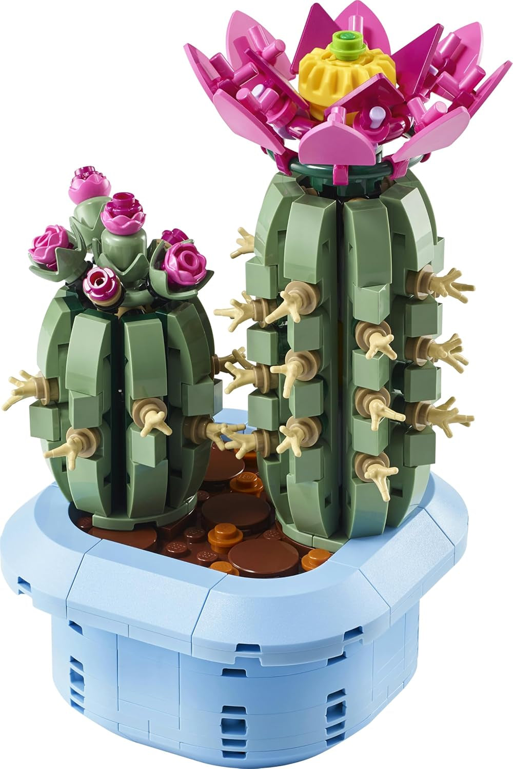 LEGO Botanicals Blühender Kaktus – Set mit Kunstpflanze mit 2 Kakteen & künstlichen Blüten – DIY Deko – Giftidee zum Geburtstag für Mädchen ab 9 Jahren & Erwachsene Pflanzenliebhaber – 11509