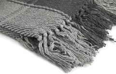 Frisco-Überwurf, recycelte Baumwolle, traditionell, kariert, für Stuhl, Couch, Couch, Überwurf, Decke, Anthrazit, 127 x 152 cm. Betten und Decken Emma Barclay