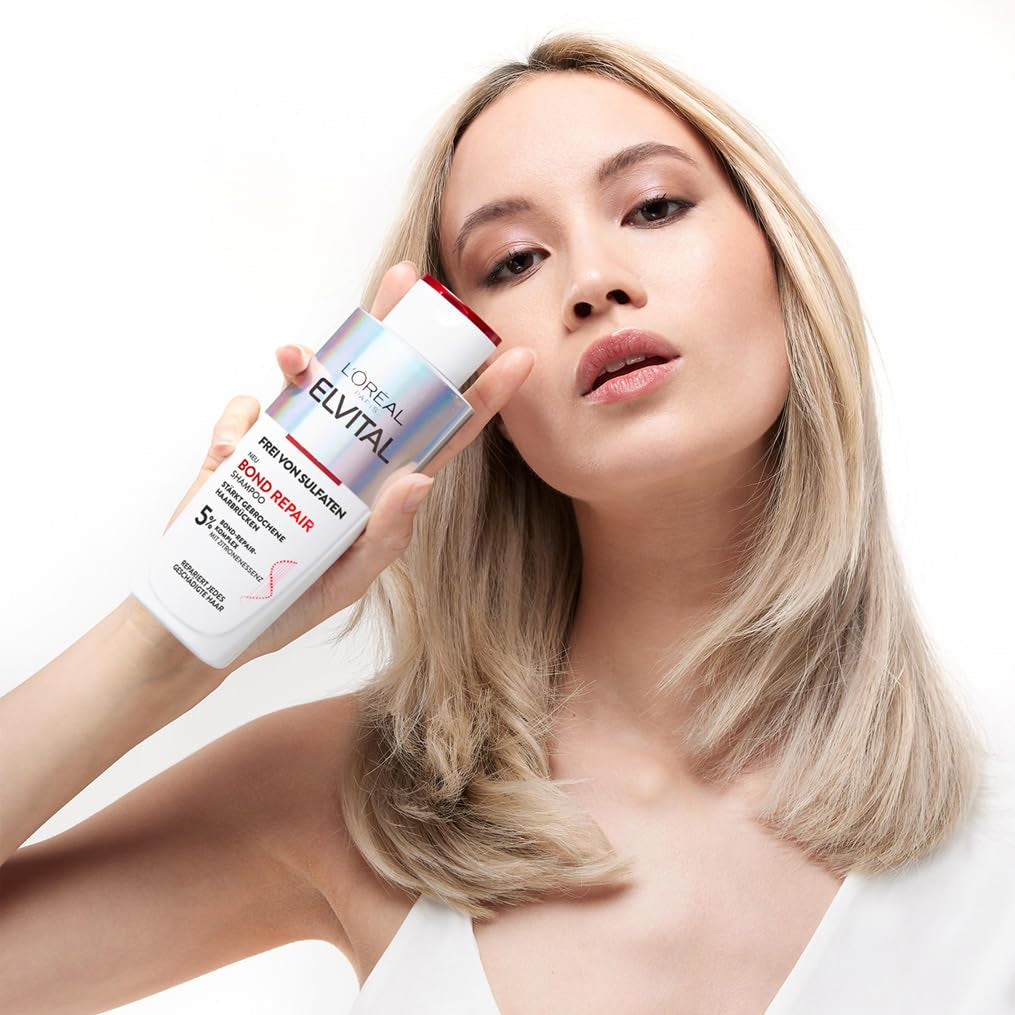 L'Oréal Paris Elvital Bond Repair Shampoo, sanfter Reiniger für die Haarreparatur L'Oréal Dusche und Bad