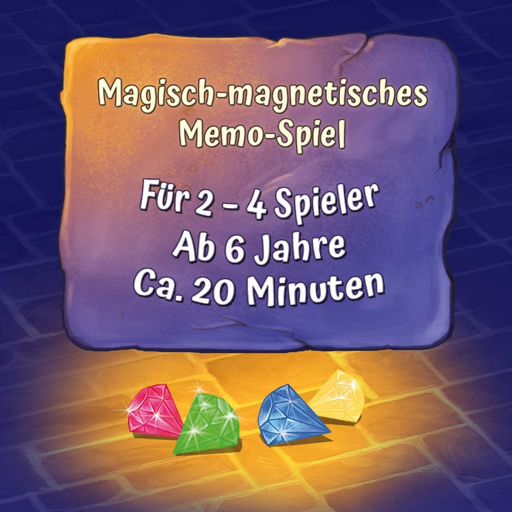 KOSMOS 681036 Raffi Raffzahn Juwelenjagd, spannendes Spiel für Kinder mit magnetischer Drachenfigur, Brettspiel für 2–4 Kinder ab 6 Jahren oder die ganze Familie