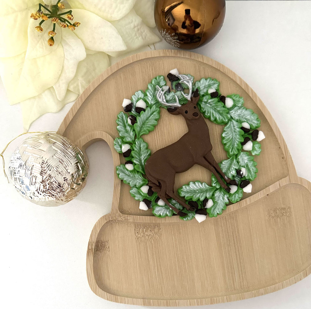 Decoratiune comestibila din zahar, Iarna in padure Decoratiuni din Pasta de Zahar Nati Shop