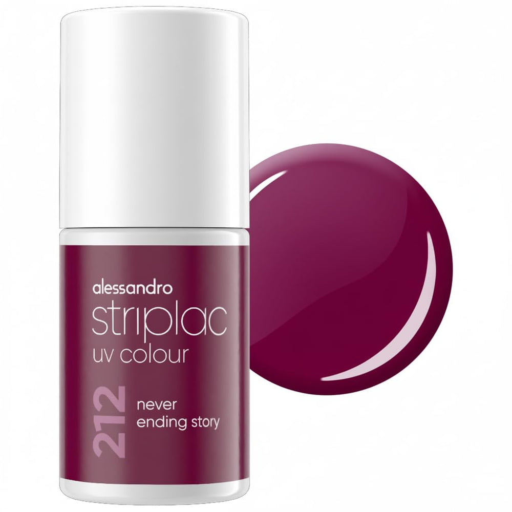 UV-Nagellack alessandro Striplac Lavender Lemonade – Zart und langanhaltend – Einfache Entfernung dank der Entfernungstechnologie – Vegan und tierversuchsfrei – 8 ml