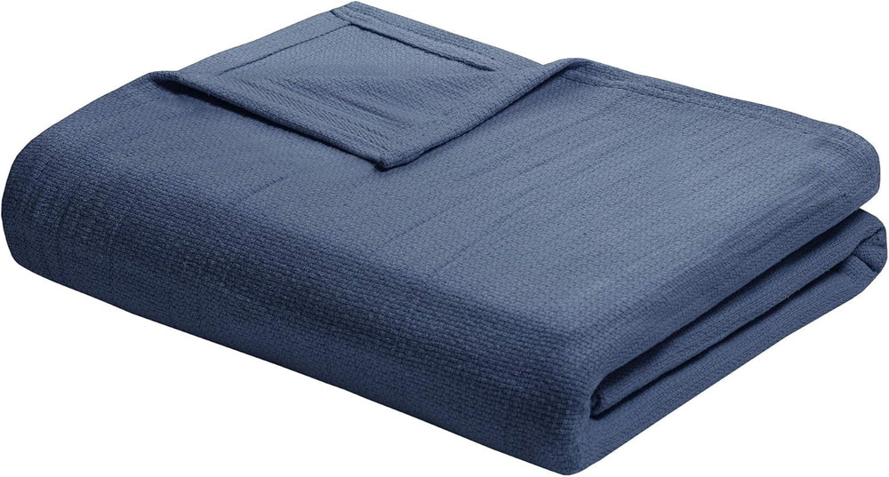 Madison Park Freshspun Wicker Cotton Decke Twin Graue Betten und Decken Madison Park Navy Twin