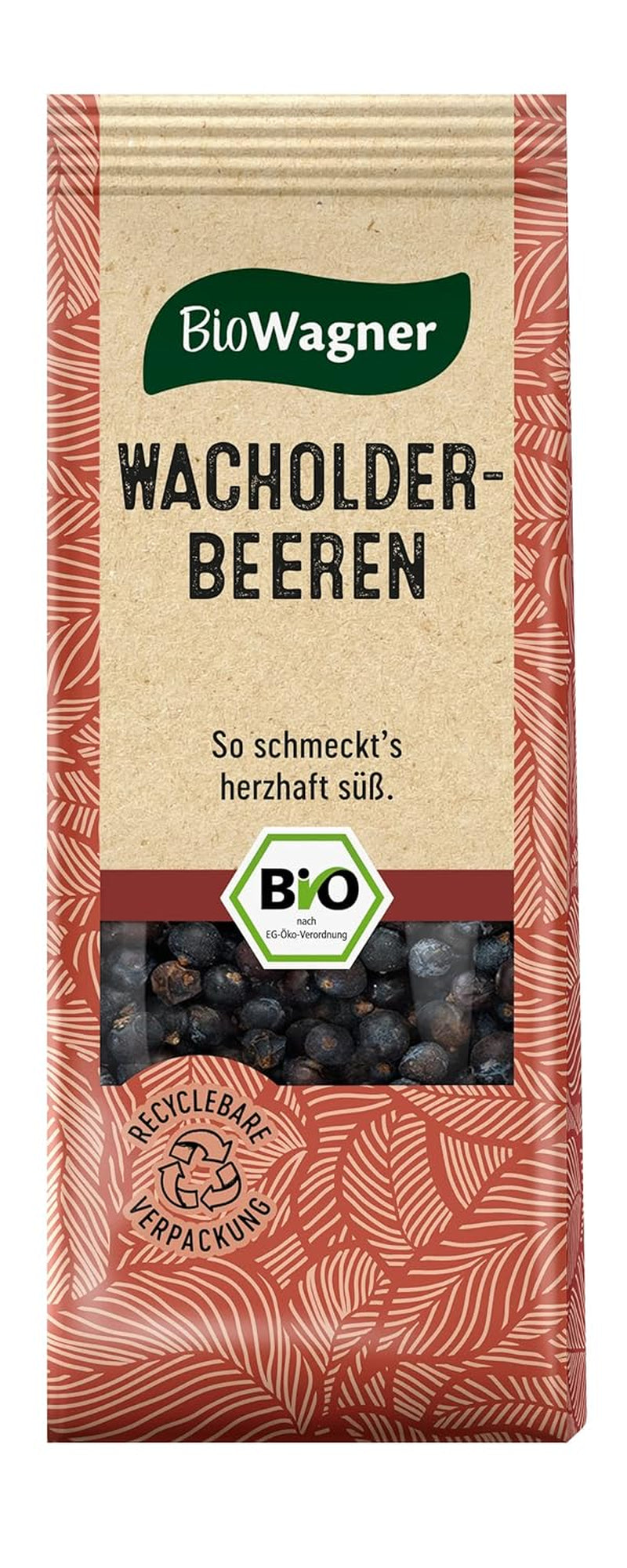 BioWagner - Bio Wachholderbeeren | ideal für Wild, Sauerbraten oder Sauerkraut | naturbelassene Bio-Zutaten | recycelbare Verpackung | 30 g