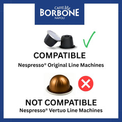 Caffè Borbone Respresso, Blaue Kaffeemischung - 100 Kapseln - Kompatibel mit Nespresso®* Haushalts-Espressomaschinen