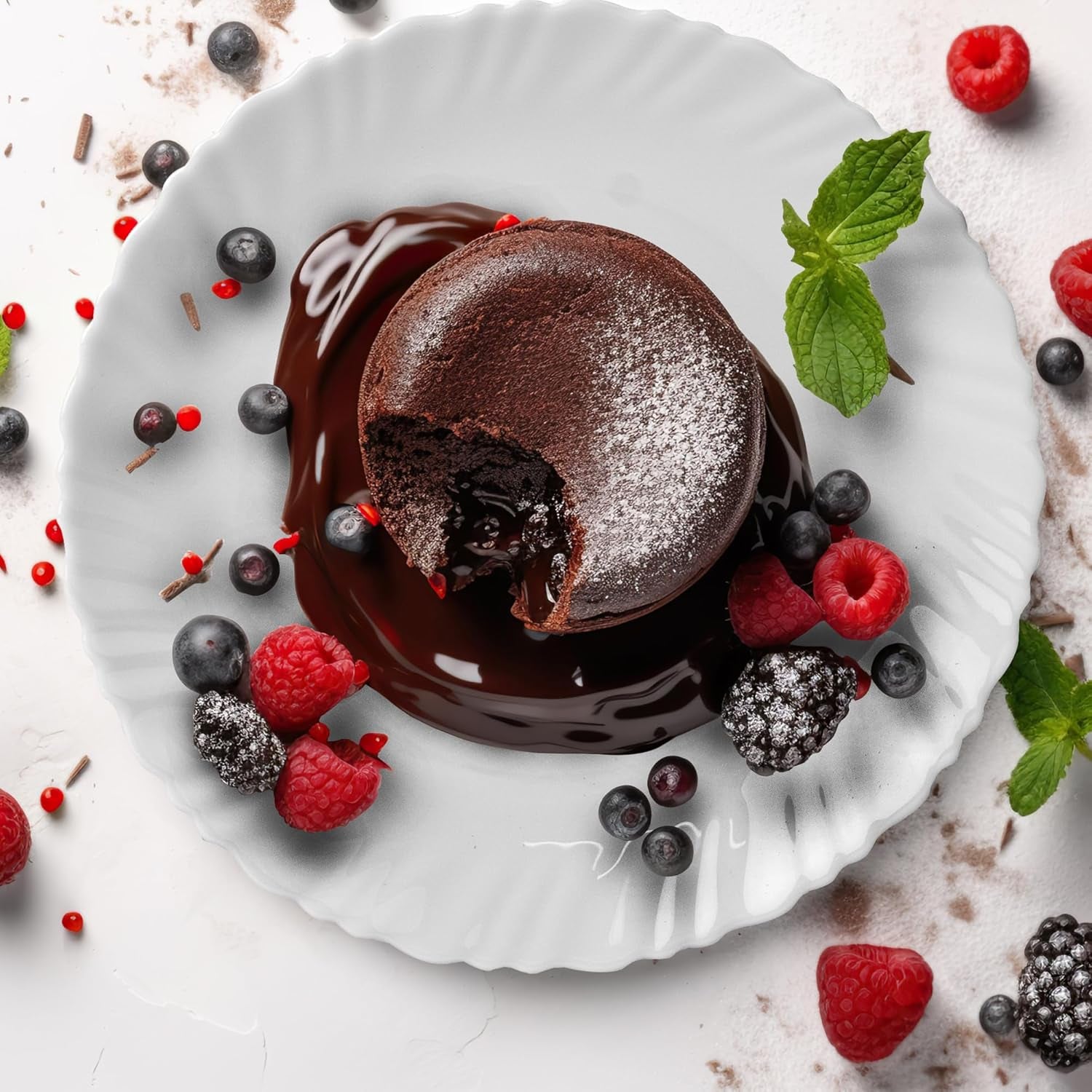 Set de veselă pentru 6 persoane - 18 piese - Set de farfurii din sticlă opal - Set de veselă albă - Set de bol și farfurie - Veselă modernă - Farfurii - Serviciu de masă - Set de veselă pentru 6 persoane