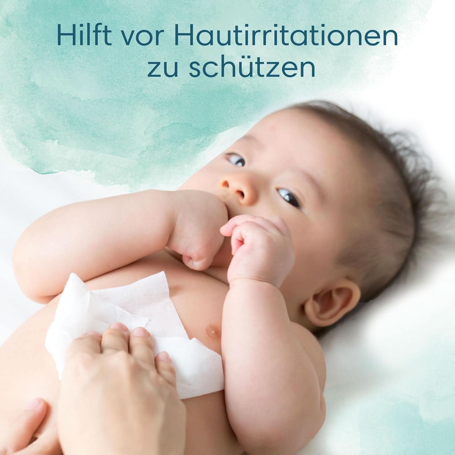 Pampers Harmonie Aqua Feuchttücher, Feuchttücher, die dabei helfen, den natürlichen pH-Wert der Haut wiederherzustellen, leichte Lotion mit 99 % Wasser Baby-Feuchttücher Naty Shop