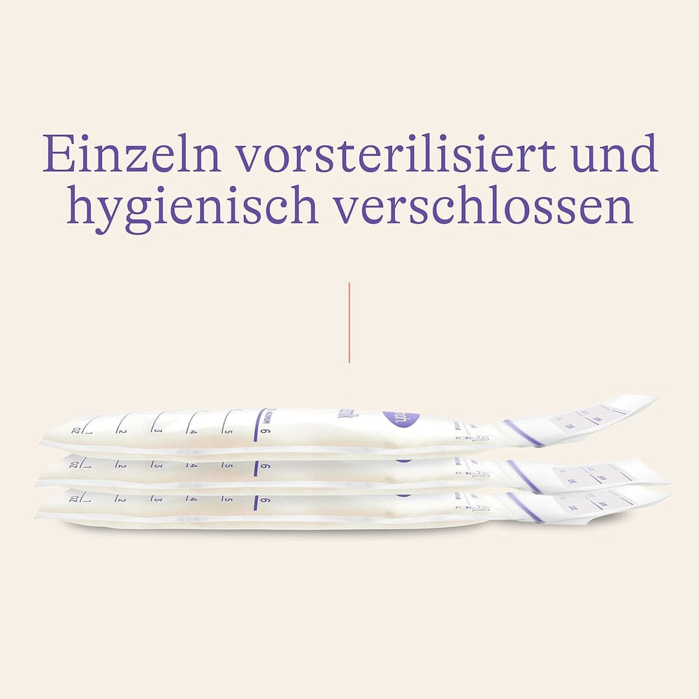 Lansinoh Muttermilchbeutel - 25 Stück - Zum Sicheren Aufbewahren Und Einfrieren Von Muttermilch - Hygienisch & Platzsparend Zubehör Lebensmittel und Stillen Bebe Naty Shop