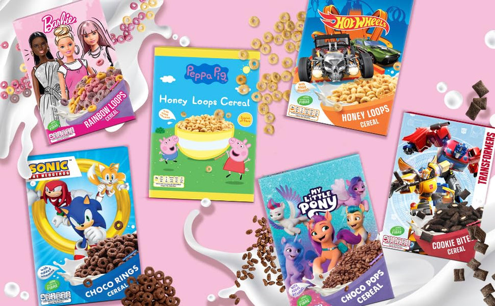 Hot Wheels Honey Loops Knuspriges Vollkorn-Frühstückscerealien mit zusätzlichen Vitaminen, 1 Packung (1 x 375 g)