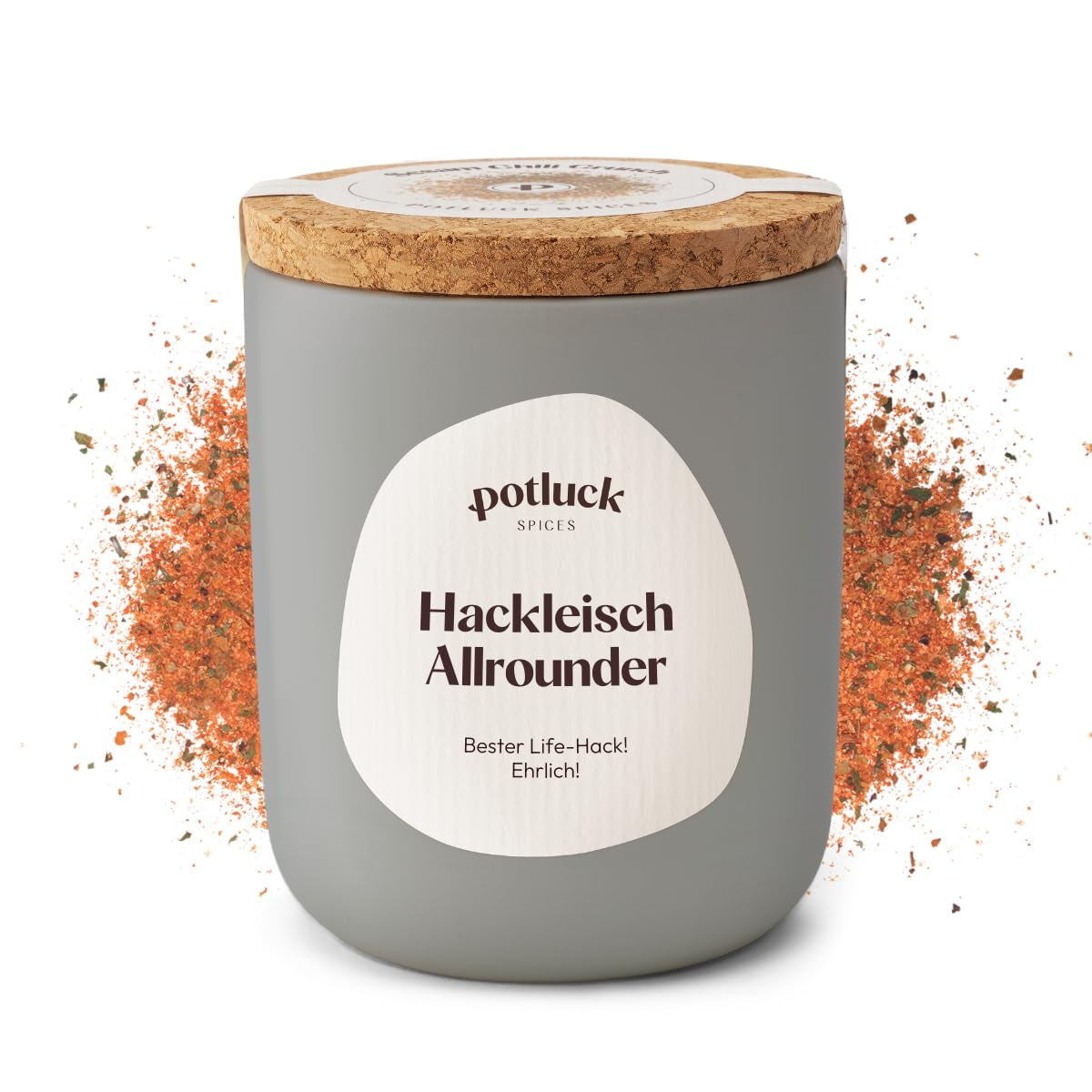 Potluck | Gewürzburger | Würzmischung im Keramiktopf | 100g | Vegan, glutenfrei und mit natürlichen Zutaten