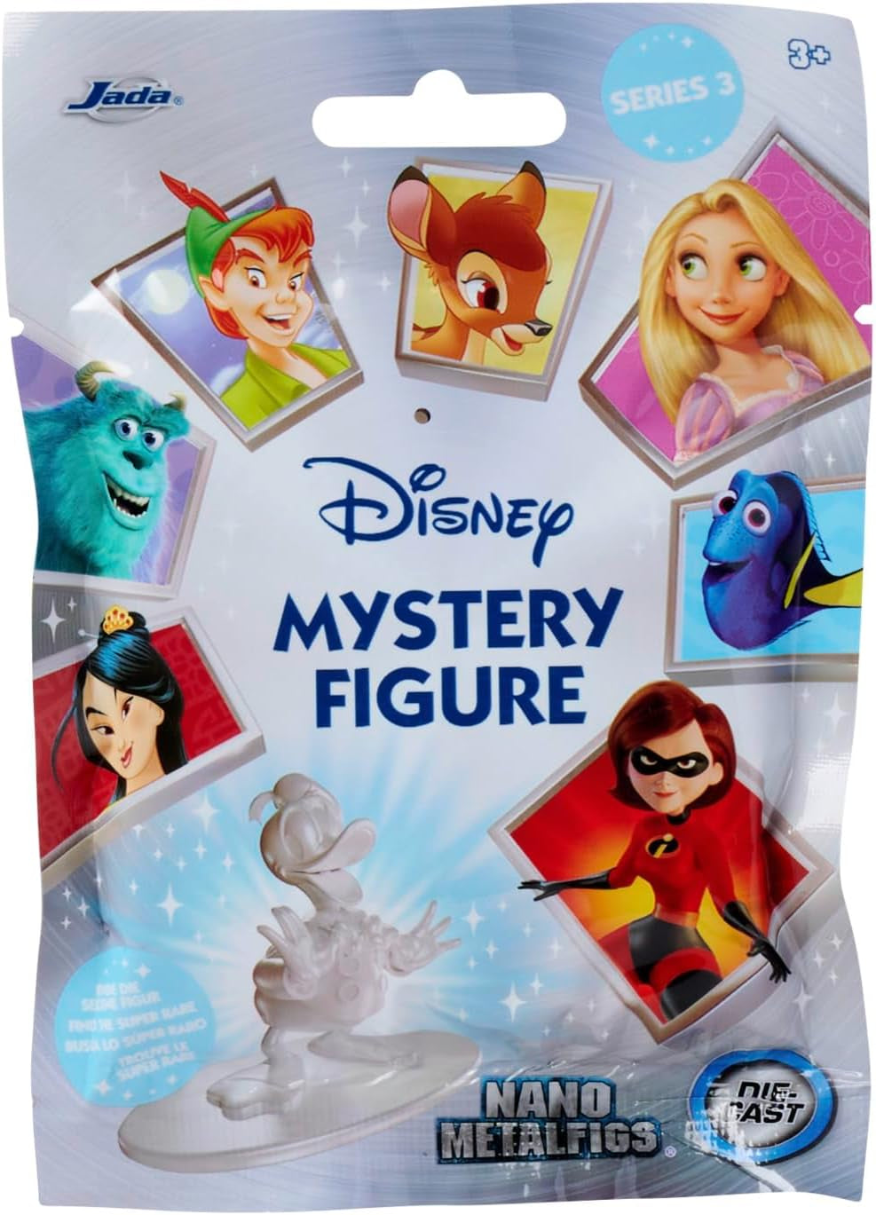 Jada Toys Disney-Figur (1X Mystery-Figur im Blindpack) – 1 Überraschungs-Sammelfigur aus 12 Disney-Figuren, Nano-Metallfigur (ca. 4 cm) für Kinder & Fans ab 3 Jahren, Serie 3 Actionfiguren Naty Shop Standardtitel