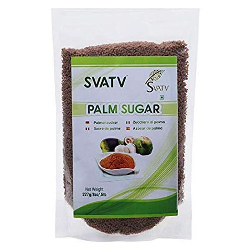 SVATV Braunes Palmzuckerpulver, 227 Gramm Süßstoffe Naty Shop