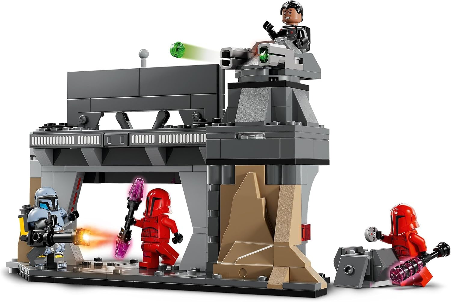 LEGO Star Wars: Das Mandalorianer-Duell zwischen Paz Vizsla und Moff Gideon, Bauspielzeug zum Sammeln für Kinder, Geschenkidee für kreative Jungen und Mädchen ab 7 Jahren, Mandalorianer-Spielzeug 75386 Bausets Beuche den LEGO-Store