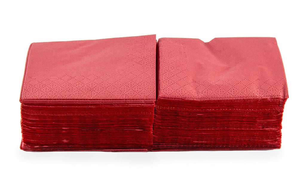 Lampă suspendată Ser22206772 Coktail, șervețel, 20 X 20, 2 straturi, pliere 1/4, 100 șervețele simple cu margine, roșu