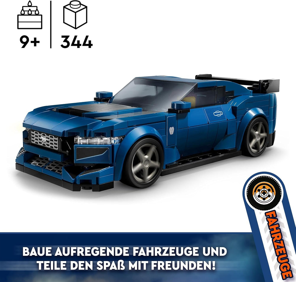 LEGO Speed Champions Ford Mustang Dark Horse Sportwagen Minifiguren, Autospielzeug für Kinder zum Bauen, Spielen und Ausstellen, Geschenk für Jungen, Mädchen und Autofans ab 9 Jahren. 76920 Bausets. Besuchen Sie den LEGO-Store