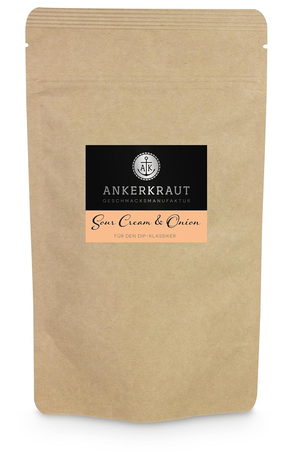 Ankerkraut „Sour-Cream & Onion“, Dip-Gewürzmischung für Kartoffelspalten, Brot, Fleisch oder Chips, 160g im aromadichten Beutel