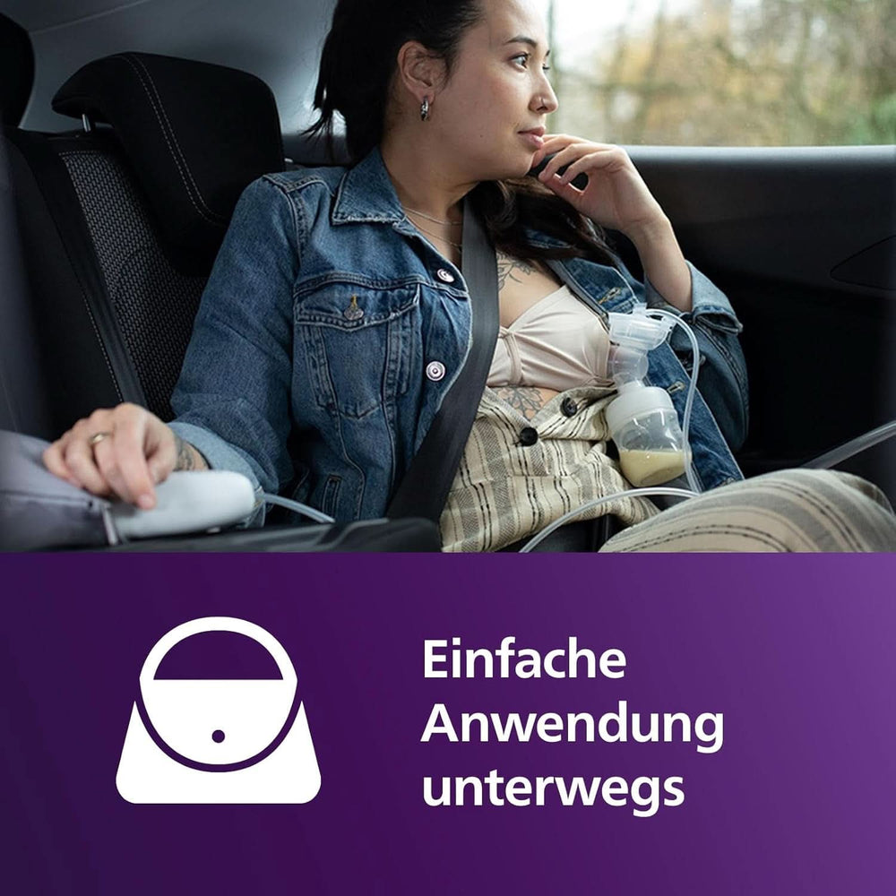 Elektronische Philips Avent Einzelmilchpumpe Premium - Mit Natural Motion Technologie, wiederaufladbarem Akku, Timer-Anzeige (Modell SCF396/31) Zubehör Essen und Stillen Bebe Naty Shop