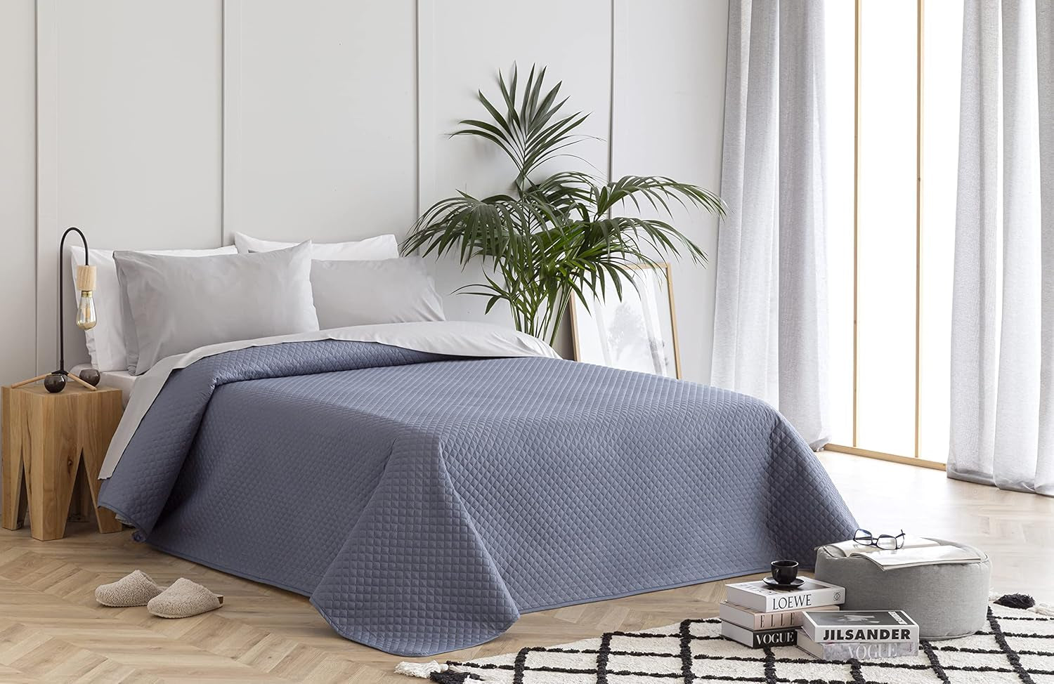 Cuvertură de pat Todocama Fine Boutique cu model Diamond, pentru primăvară, vară, toamnă și iarnă, 100% microfibră extra moale, cuvertură de pat multifuncțională, 105-200 X 260 cm, bej Paturi si Cuverturi Besuche den Todocama-Store Gri închis Cama 80/90 - 180X260Cm