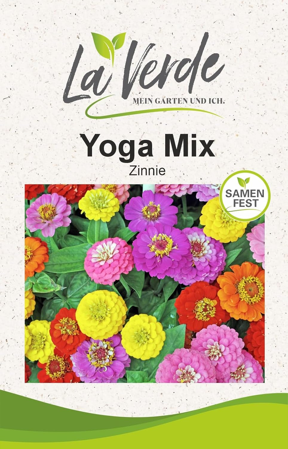 La Verde MEIN GARTEN UND ICH. Tagetes Bonita Blumensamen mischen für ca. 100 Pflanzen, langblühende Ringelblumen, gefüllte Blüten, gentechnikfreie Samen