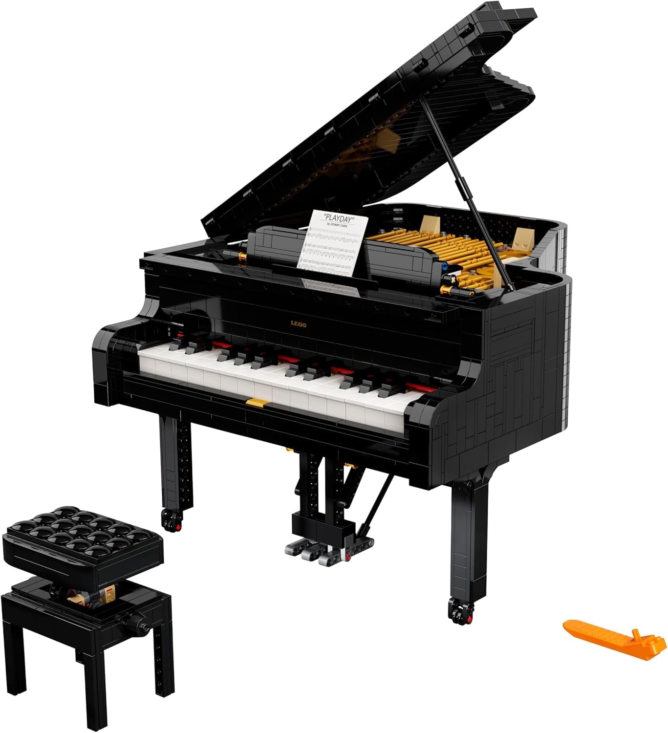 LEGO Ideas Konzertflügel (21323); Bauset; Ihr eigener Konzertflügel; tolles Modellbauprojekt geschätzt Pianisten, Musiker, Musikliebhaber oder Bastler (3.662 Teile)