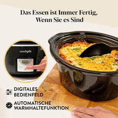 Crockpot digitaler Slow Cooker, 3,5 l (3 bis 4 Personen), CSC113X Slow Cooker Naty Shop