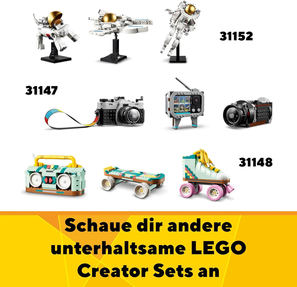 LEGO Creator 3-in-1-Spielzeug mit Blumen in der Gießkanne, Gummistiefel für 2 Vögel auf einer Stange, Tierset für Mädchen, Jungen und Kinder, mit 3 Schmetterlingsspielzeugen, tolles Schreibtischzubehör, Naturgeschenk 31149