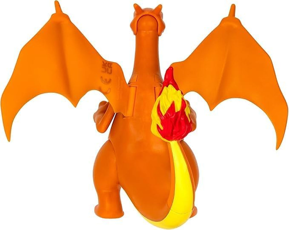 Pokémon PKW0368 – Battle Feature Figure – Glurak Offizielle bewegliche Figur 11,5 cm Actionfiguren Naty Shop