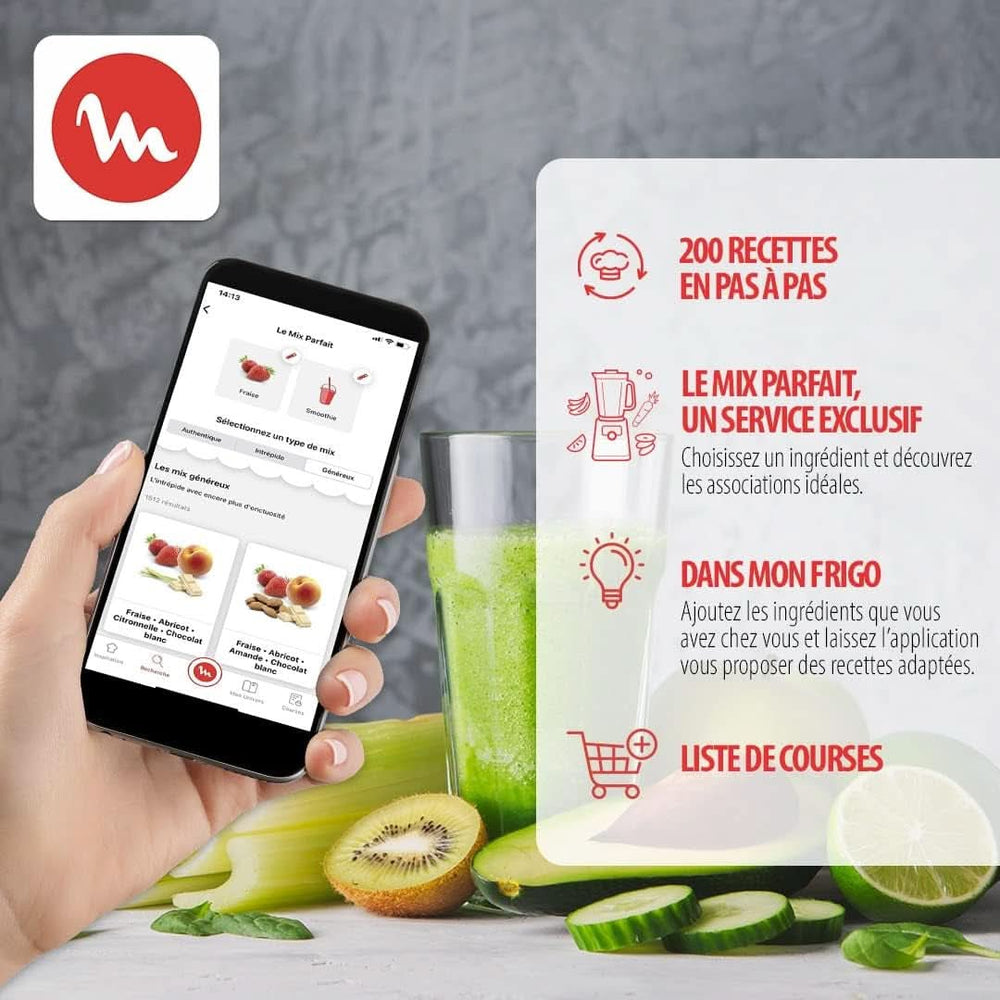 Mixer Pulseo LM17GD, 400 W, 4 Klingen, 700 ml, tragbarer Behälter 600 ml Kitchen Naty Shop