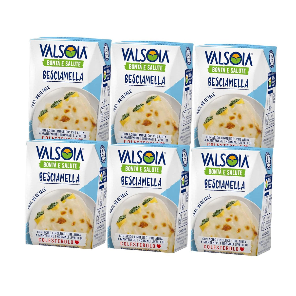 Béchamel-Spülung, Laktosefreies Béchamel, Vielseitig in der Küche, Ideal für Veganer und Vegetarier, 6 x 200 ml