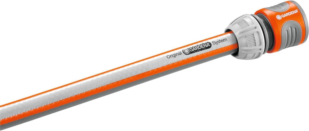 Conector furtun Gardena 13 mm (1/2 inch) și 15 mm (5/8 inch): Conector prin împingere pentru capătul furtunului, adâncituri pentru prindere, asamblare ușoară, ambalat (18215-20)