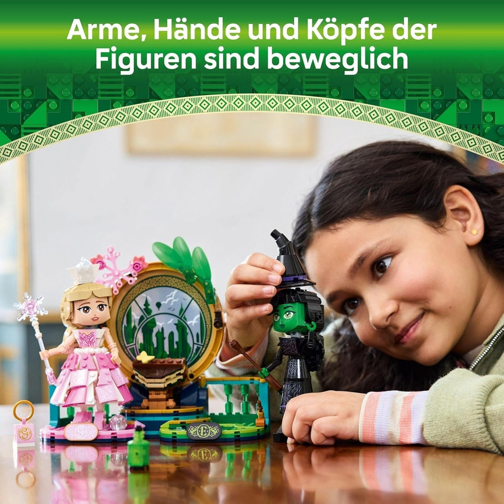 LEGO Wicked Elphaba- und Glinda-Puppen – Hexen von Oz-Sammelfigurenspielzeug – kreatives Geschenk für Mädchen über 10 und Fans des Films – 75682 Bausätze Besuchen Sie den LEGO-Store