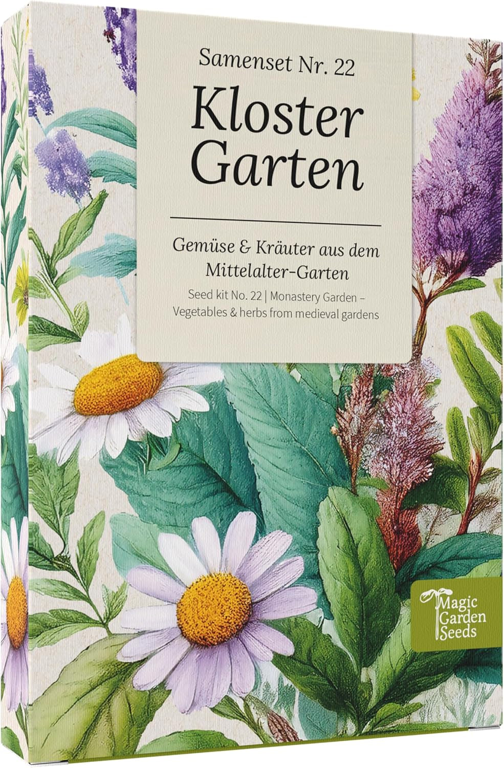 Magic Garden Seeds – Der Klostergarten: Gemüse und Kräuter aus dem Mittelalter – 9 historische kulinarische, medizinische und Garten-Samenboxen